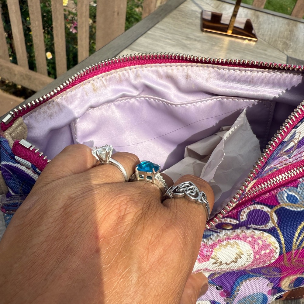 EUC! Coach Poppy Vintage Y2K Multicolor Sequins Beads Bag - Picture 9 of 13